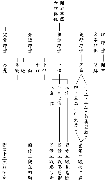圆教菩萨行位         别教为大乘渐次教,圆教为大乘圆顿教.